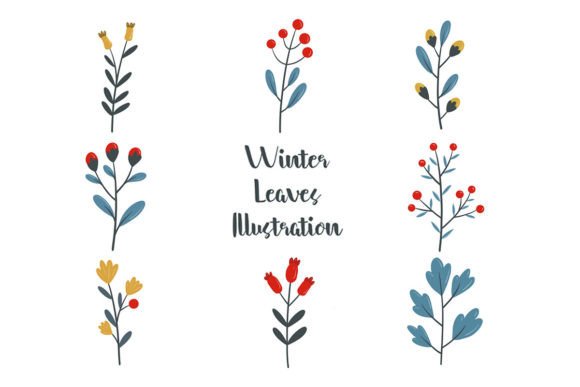 Download Winter Flower Set Illustration - Illustration Collection