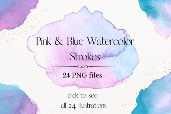 Download Pink and Blue Watercolor Splash Clipart - Blue Collection