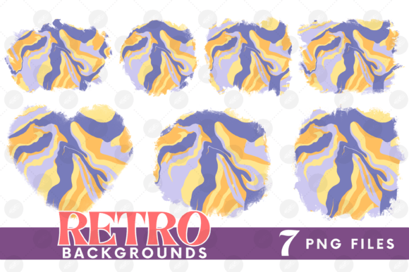 Download Retro Background Bundle Png Fluid Paper - Retro Collection