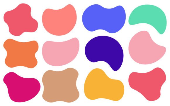 Download Colorful Blob Shape Vector Illustration - Blob Collection