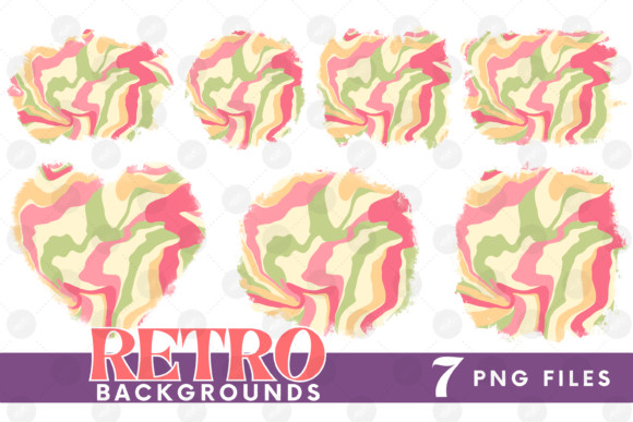 Download Retro Background Bundle Png Fluid Paper - Retro Collection