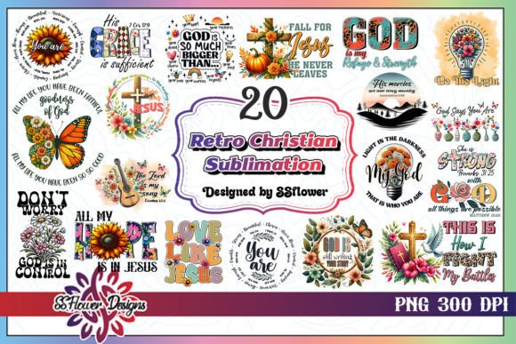 Download Retro Christian Sublimation Bundle - Sublimation Collection