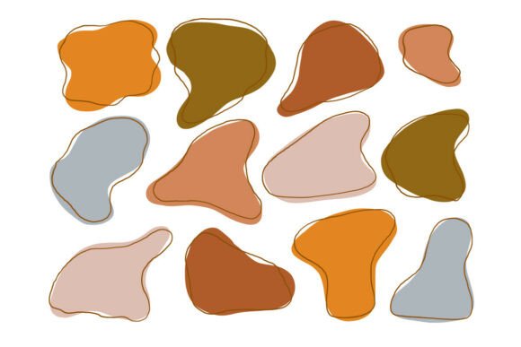 Download Earthy Abstract Freeform Blob Shape - Blob Collection