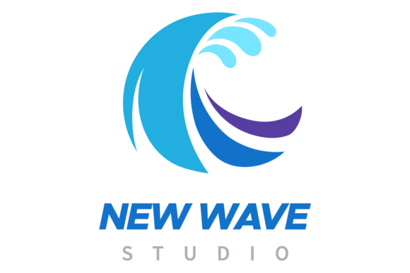 Download Wave Logo. Blue Water Curve. Motion Symb - Blue Collection