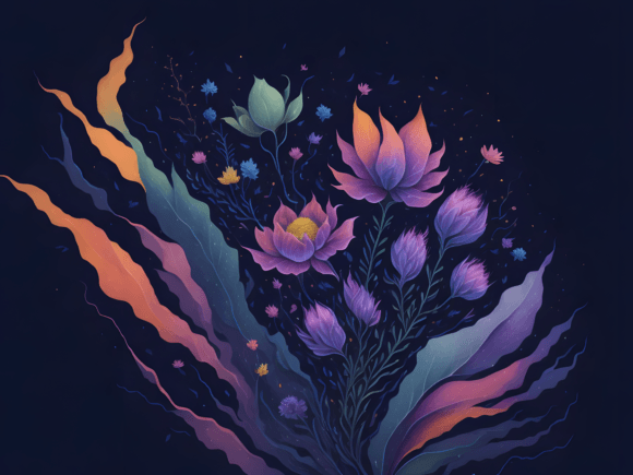 Download Abstract Botanical Art Illustration 5 - Illustration Collection