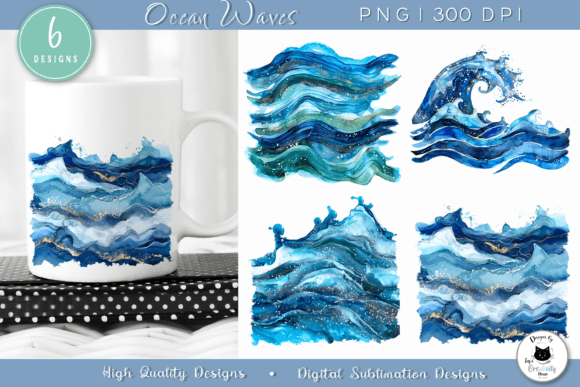 Download Ocean Wave Clipart | Summer Sublimation - Sublimation Collection