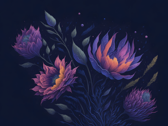 Download Abstract Botanical Art Illustration 4 - Illustration Collection