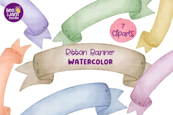 Download Watercolor Ribbon Banner Sublimation - Sublimation Collection