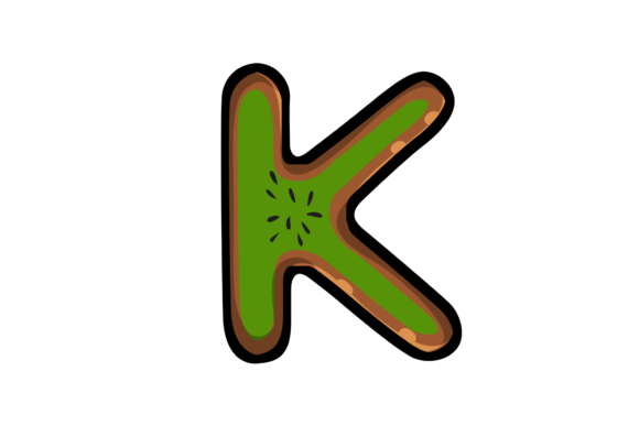 Download Kiwi for K Alphabet Illustration - Illustration Collection