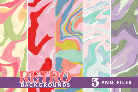 Download Retro Background Bundle Png Fluid Paper - Retro Collection