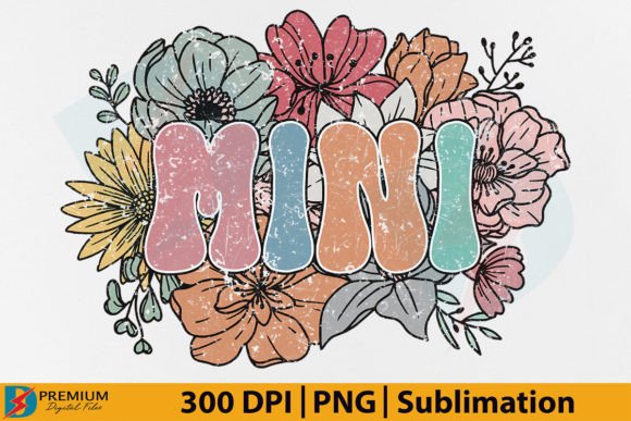Download Retro Mini PNG,Mama Floral Flower Design - Retro Collection