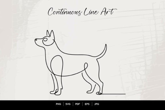 Download Dog Continuous Line Art Illustration - Illustration Collection