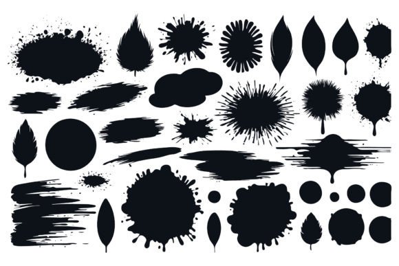 Download Scrawls and Blots Vector Illustrations - Illustration Collection
