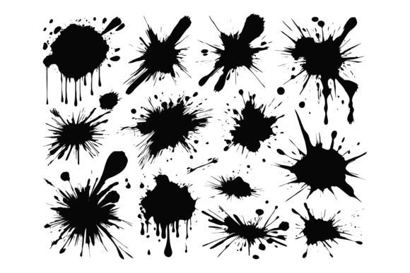 Download Scrawls and Blots Vector Illustrations - Illustration Collection