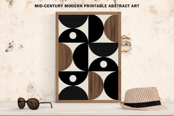 Download Abstract Black &amp; Wood Minimalist Art - Premium Resources