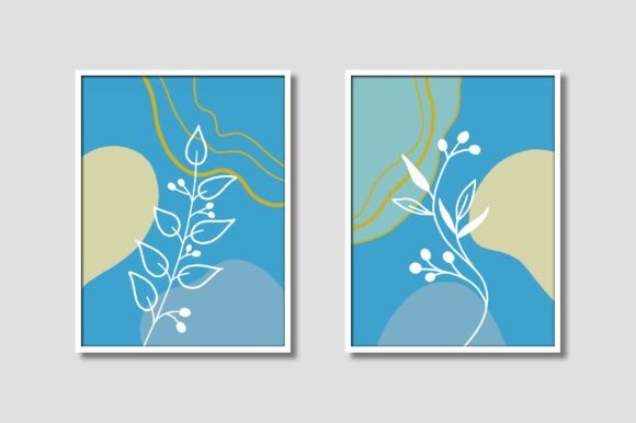 Download Blue Boho Printable Wall Art - Blue Collection