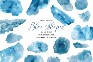 Download Blue Watercolor Shapes - Blue Collection