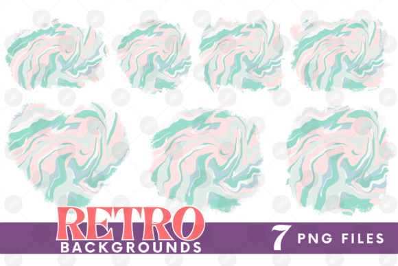 Download Retro Background Bundle Png Fluid Paper - Retro Collection