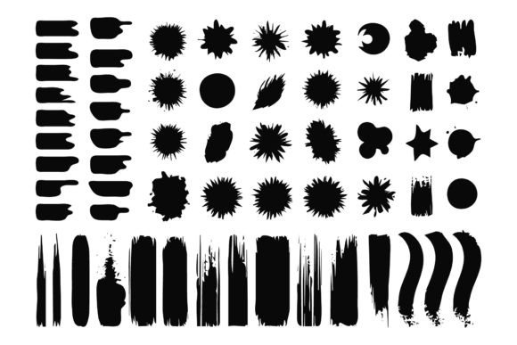 Download Scrawls and Blots Vector Illustrations - Illustration Collection