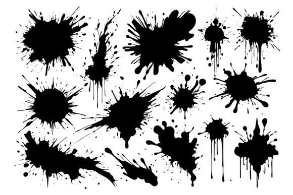 Download Scrawls and Blots Vector Illustrations - Illustration Collection