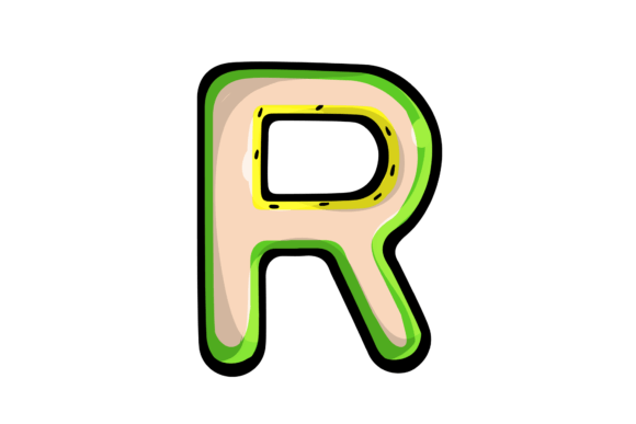 Download Stickers Melon R Alphabet Illustration - Illustration Collection