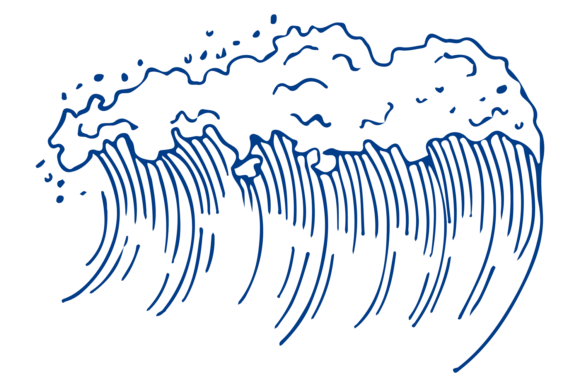Download Water Wave. Blue Splash Water Curve Sket - Blue Collection