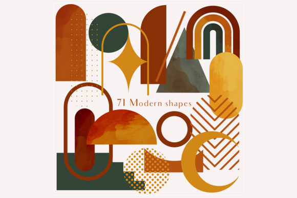 Download 71 Modern Shapes Clipart Illustrations - Illustration Collection