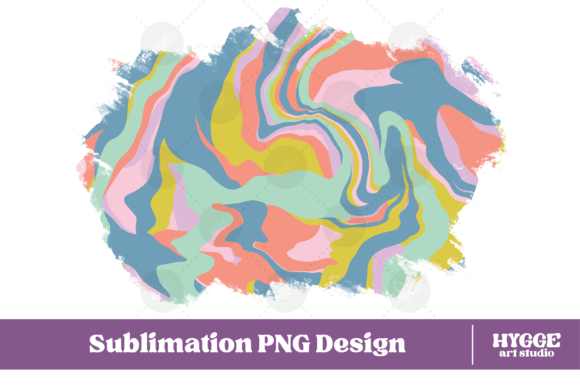 Download Retro Background Png Fluid Marble Paper - Retro Collection