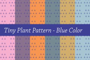Download Tiny Plant Pattern Blue - Blue Collection